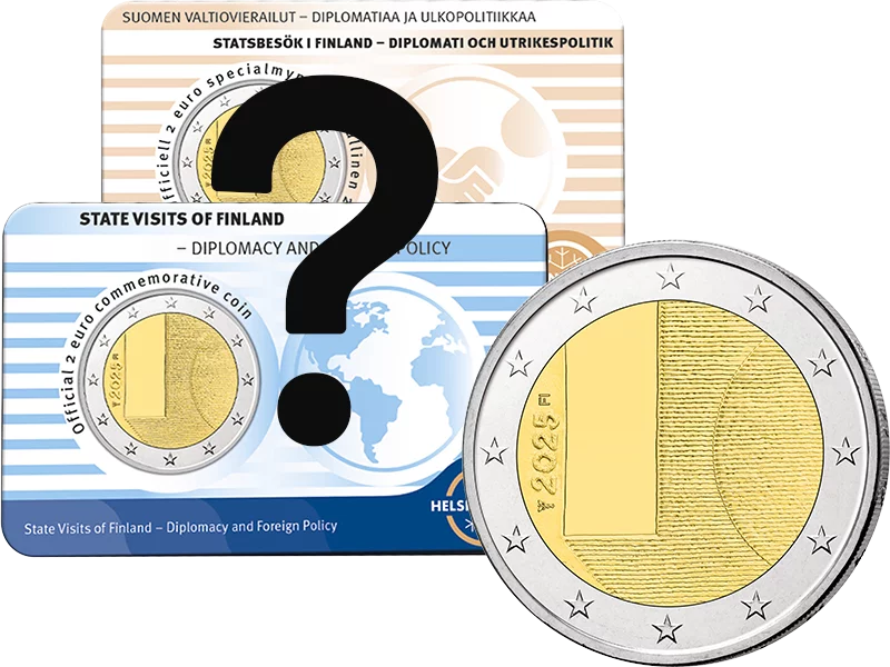 2 Euro Finnland Dioplomatie und Außenpolitik 2025 in Coin Card Sprache unserer Wahl