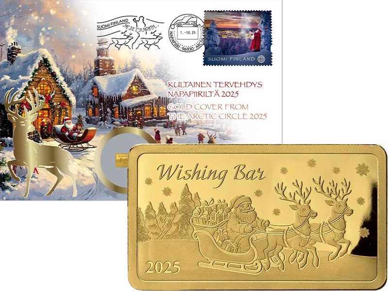 Goldbrief Weihnachtsbarren Rovaniemi 2025