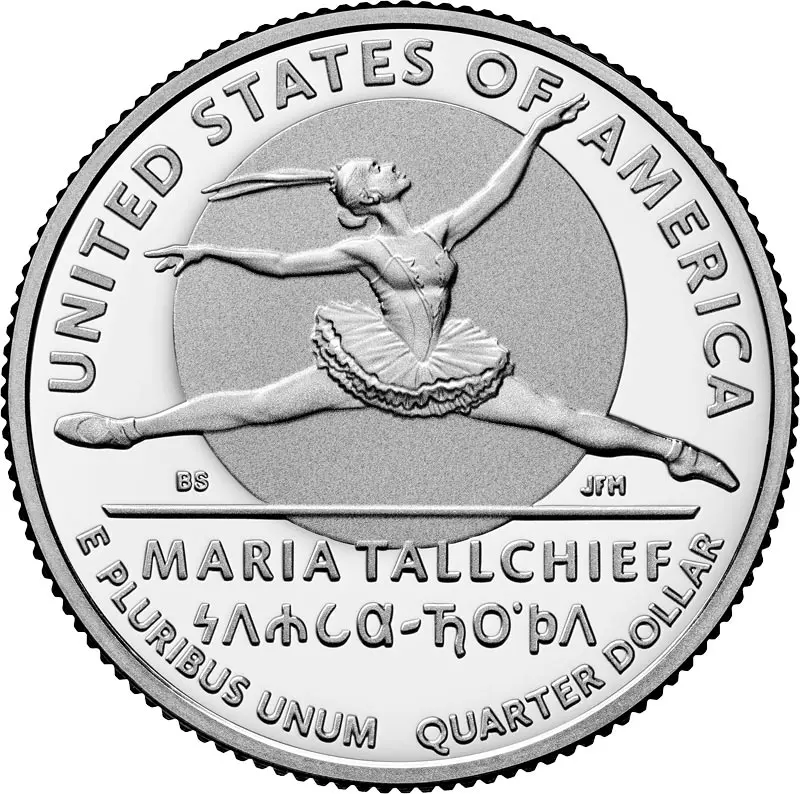 25 Cents USA American Women Quarter - Maria Tallchief