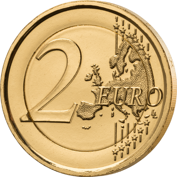 2-Euro-Gedenkmünze Luxemburg 75 Jahre Schumann-Erklärung 2025 als vollvergoldete Premiumausgabe