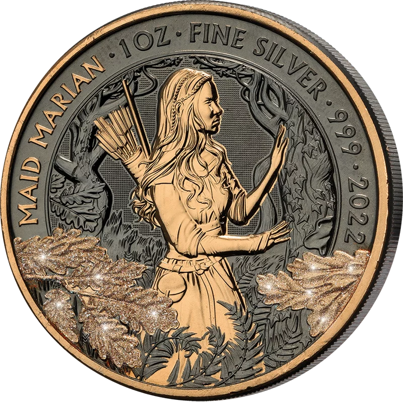 2 Pounds Großbritannien Maid Marian 2022 Golden Enigma Premium Edition