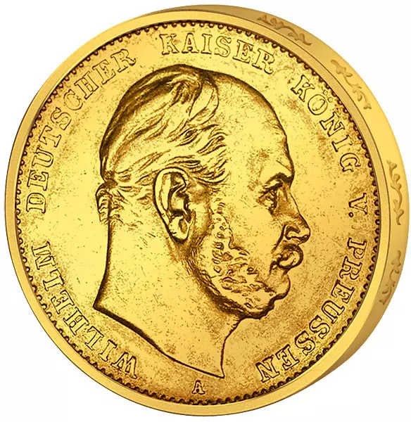 10 Mark Preußen Kaiser Wilhelm I. 1874-1888 sehr schön 10 Mark Preußen Kaiser Wilhelm I. 1874-1888 sehr schön
