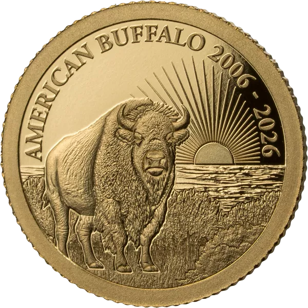 10 Dollars Barbados Classic Gold 20 Jahre Buffalo 2026