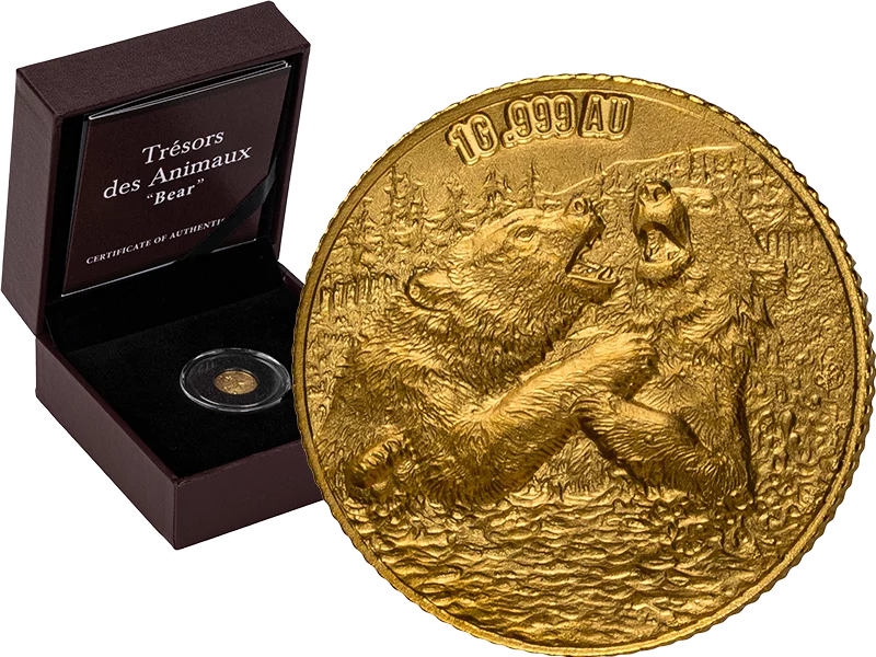 100 Francs Elfenbeinküste Trésor des Animaux - Bären 2025