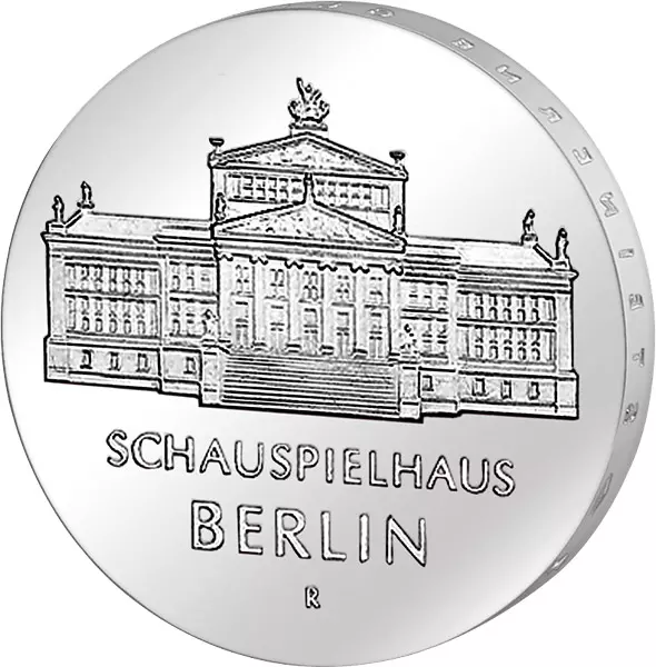 10 Mark DDR Schauspielhaus Berlin 1987 Stempelglanz