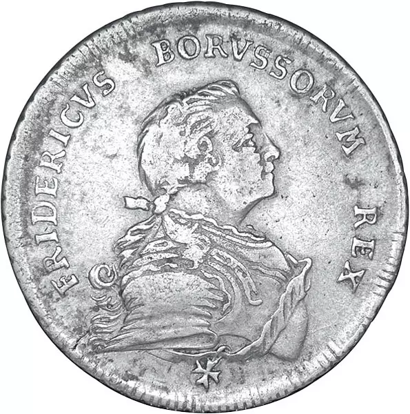 1/2 Taler Brandenburg-Preußen König Friedrich II. der Große 1750