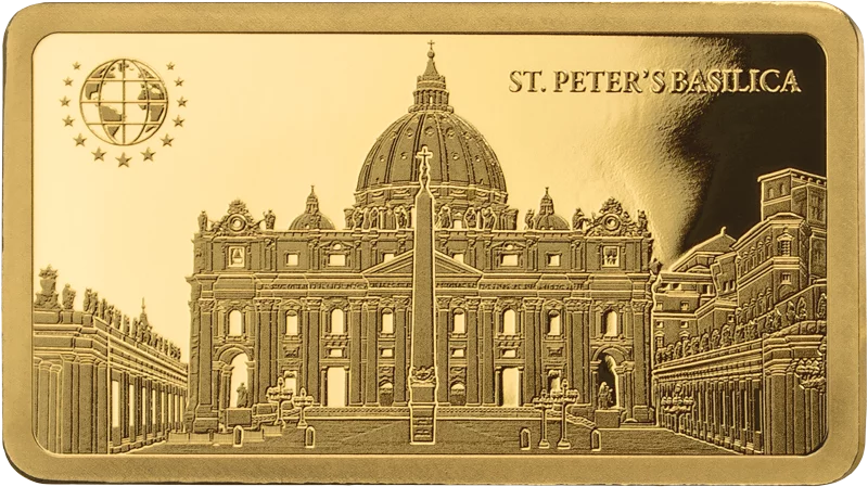 Goldbarren Unified Nations Welterbestätten II - Vatikanstadt Petersdom
