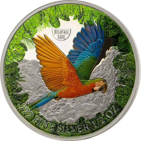 4 x 500 Francs Kamerun Mysterious Rhodium Jungle Life 2021