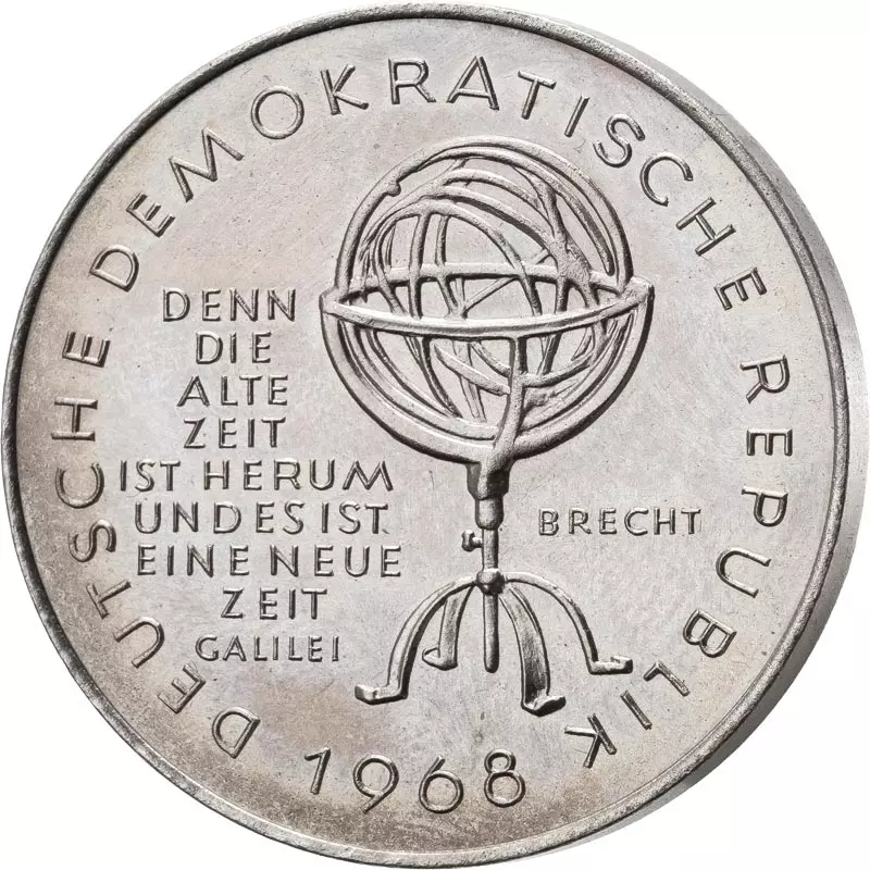 DDR Gedenkmedaille Bertold Brecht 1968