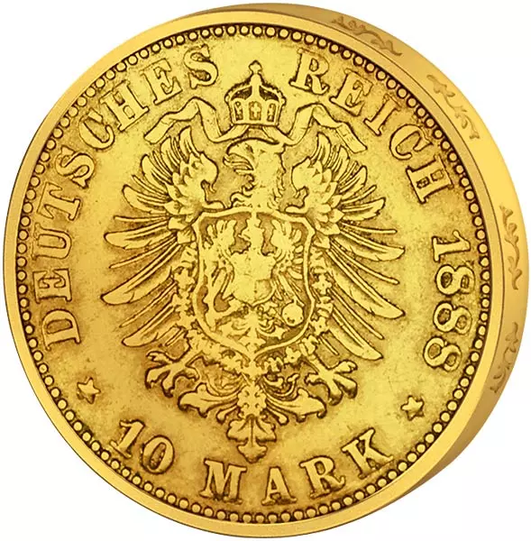 10 Mark Hamburg Stadtwappen 1875-1888 10 Mark Hamburg Stadtwappen 1875-1888