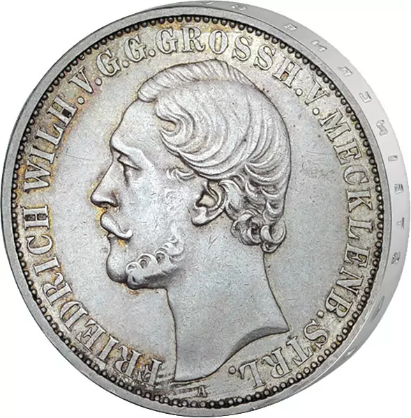 Vereinstaler Mecklenburg-Strelitz Großherzog Friedrich 1870
