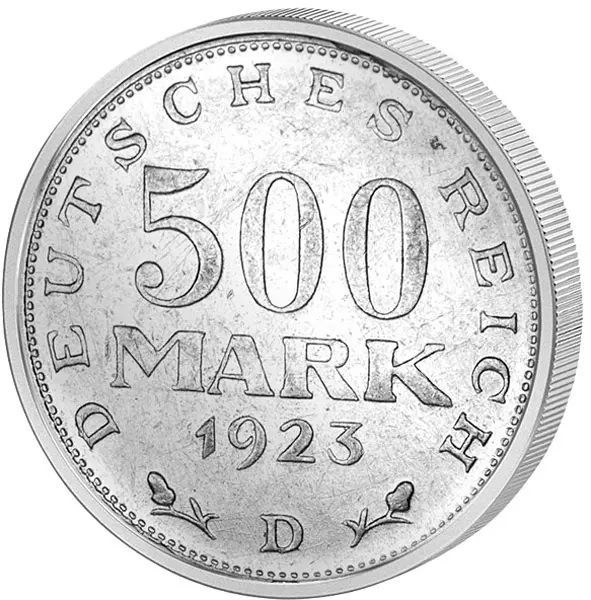 500 Mark Weimarer Republik Adler 1923