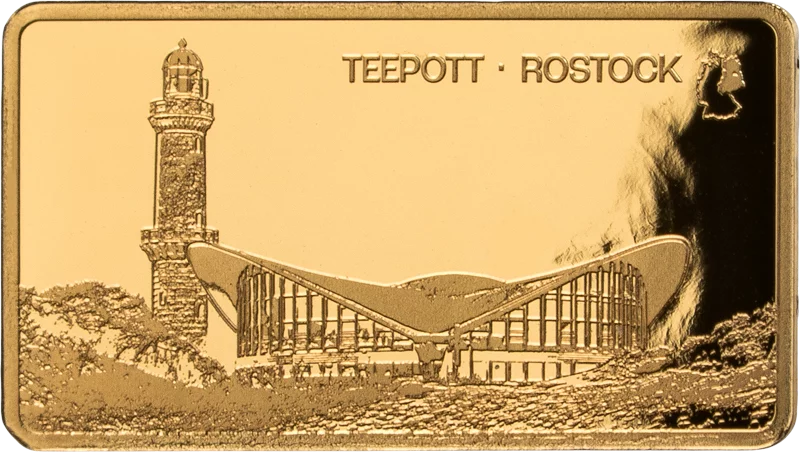50 Tala Samoa Goldbarren DDR 15 Bezirke - Rostock Teepott 2026