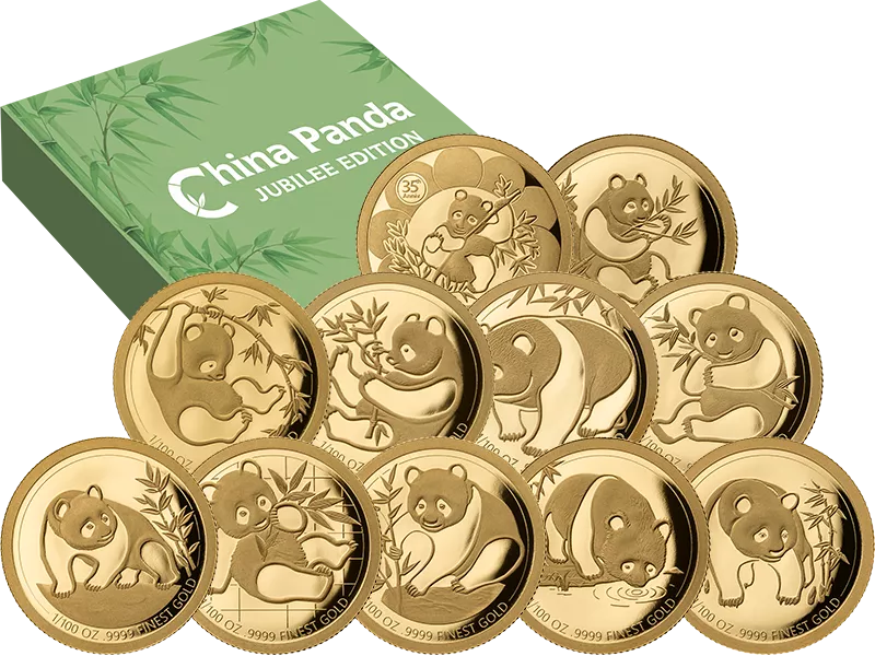 11 x 100 Francs Gabun Panda Jubilee Edition 2026