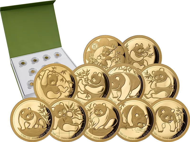 11 x 100 Francs Gabun Panda Jubilee Edition 2026