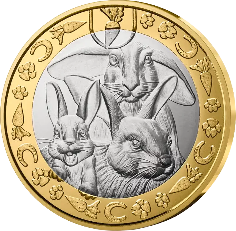 5 Euro Frankreich Lieblingshaustiere - Kaninchen 2025