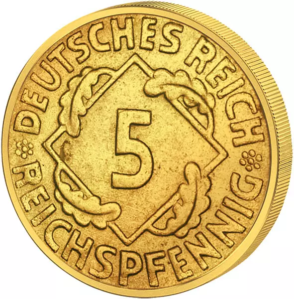 5 Reichspfennig Weimarer Republik Ähren 1924-1936