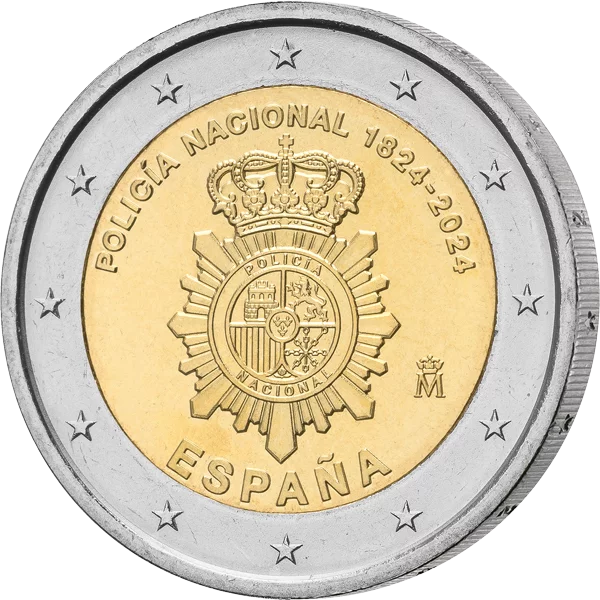 2 Euro Numisbrief Spanien 200 Jahre Spanische Nationalpolizei 2024