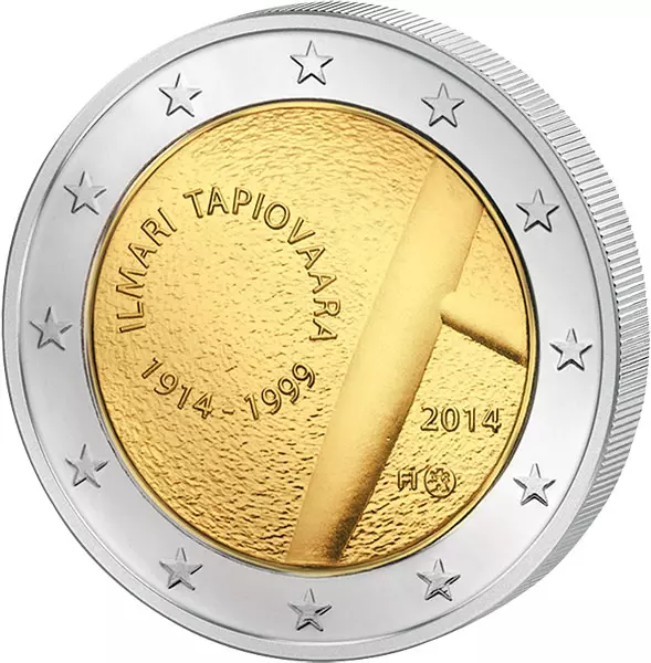 2 Euro Finnland 100. Geburtstag Ilmari Tapiovaara 2014
