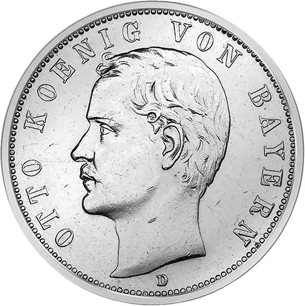 2 Mark Bayern König Otto 1891-1913