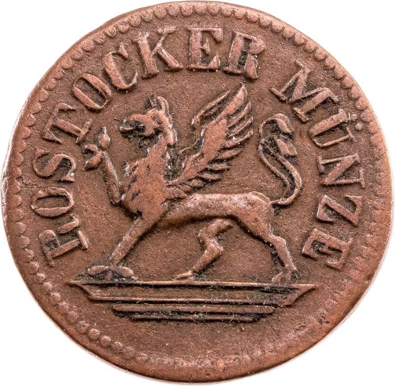 3 Pfennig Freie Hansestadt Rostock