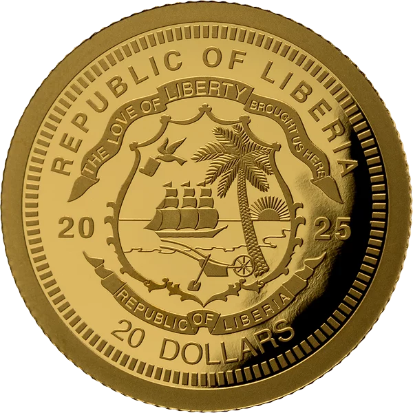 20 Dollars Liberia Animal Invest - Elefant 2025