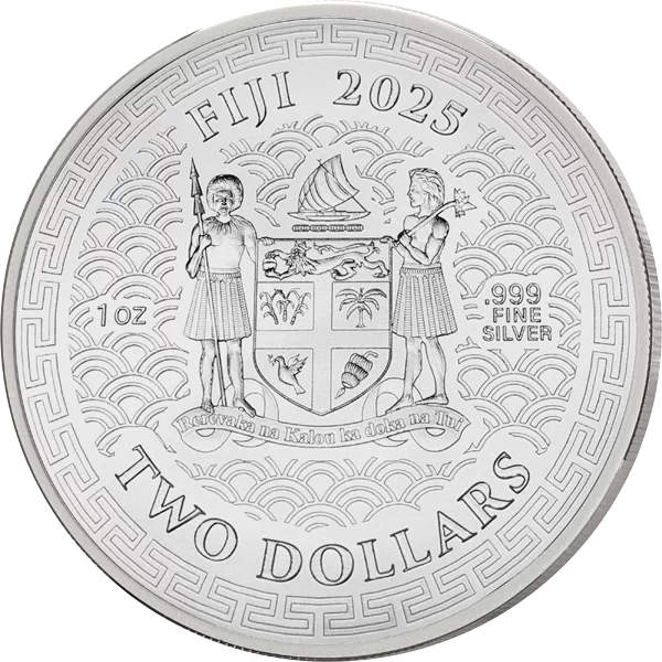 2 Dollars Fidschi Lunar Year of the Snake 2025 Antik-Finish 2 Dollars Fidschi Lunar Year of the Snake 2025 Antik-Finish