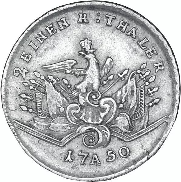 1/2 Taler Brandenburg-Preußen König Friedrich II. der Große 1750