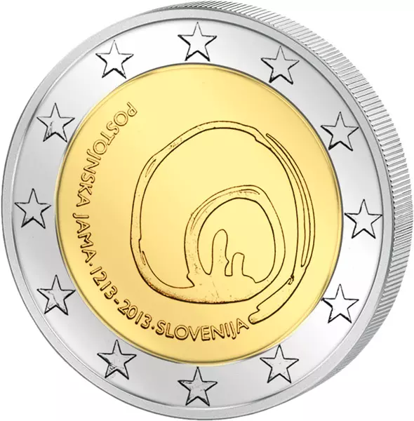 2 Euro Slowenien Höhlen von Postojna 2013