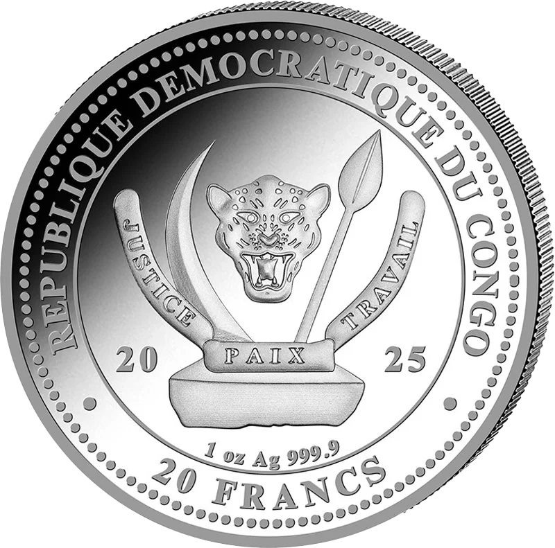 1 Unze Silber Kongo World's Wildlife - The Lion 2025