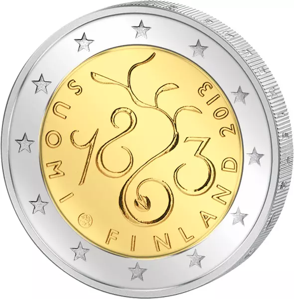 2 Euro Finnland 150 Jahre Sitzung des Parlaments 2013