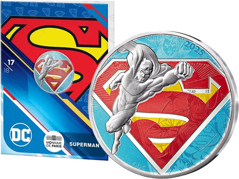 10 Euro Frankreich Superman-Logo 2025