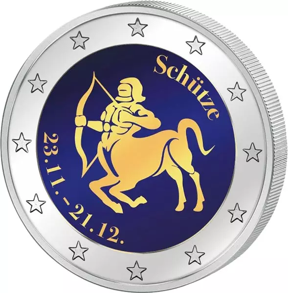 2-Euro-Künstlerausgabe Sternzeichen Schütze