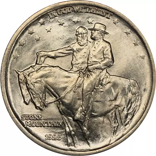 1/2 Dollar USA Südstaaten Armee Denkmal von Stone Mountain 1925