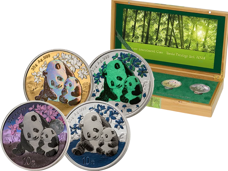 Silver Investment Coin Prestige-Set Panda 2024 Silver Investment Coin Prestige-Set Panda 2024