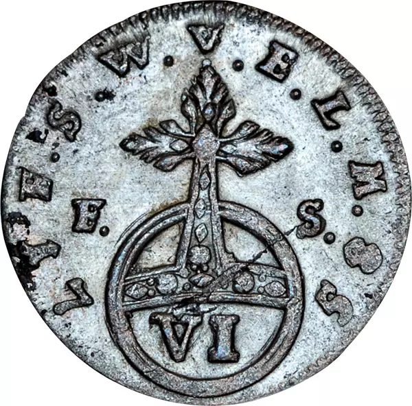 6 Pfennig Sachsen-Weimar-Eisenach Herzog Ernst August Constantin 1756-1759