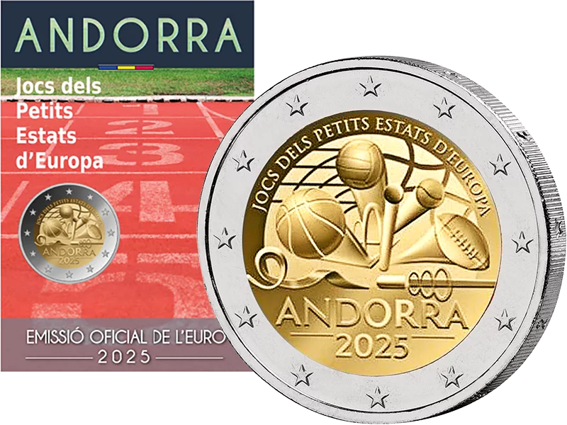 2 Euro Andorra Spiele der kleinen Staaten von Europa 2025