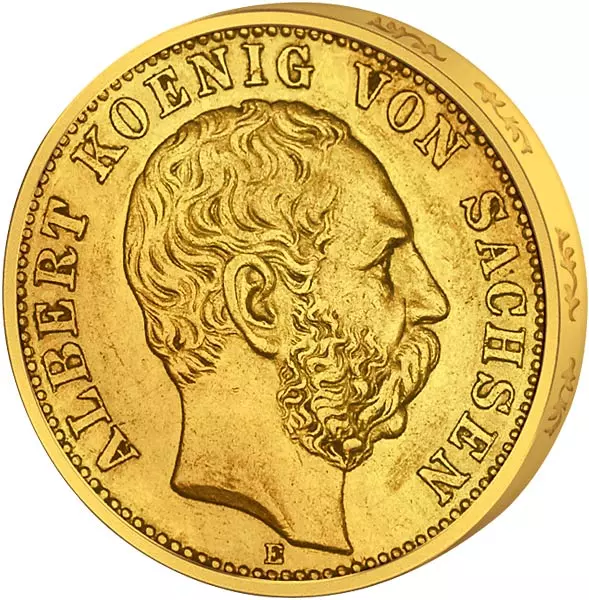 20 Mark Sachsen König Albert 1894-1895 20 Mark Sachsen König Albert 1894-1895