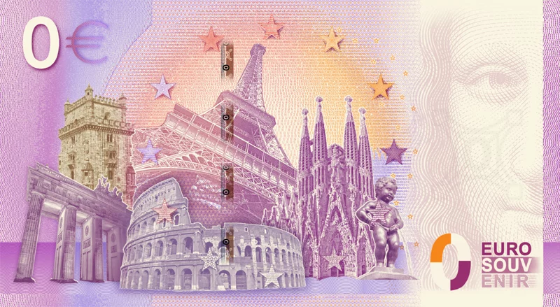 0-Euro-Banknote BRD Seilbahn Koblenz 2024