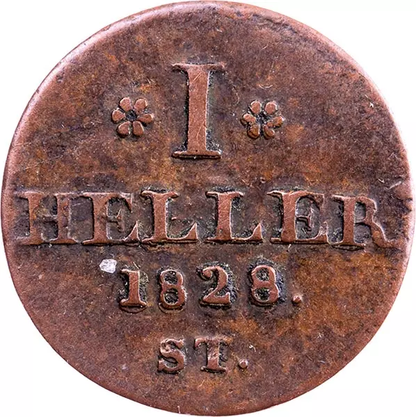 1 Heller Lippe Fürst Paul Alexander Leopold 1821-1840