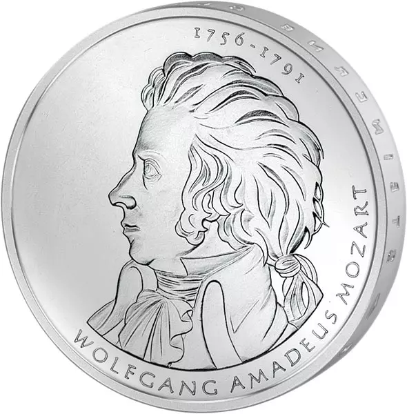 5 x 10 Euro BRD Komponisten
