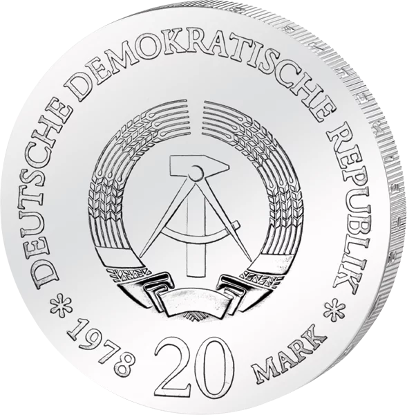 20 Mark DDR Johann Gottfried von Herder 1978 Stempelglanz 20 Mark DDR Johann Gottfried von Herder 1978 Stempelglanz