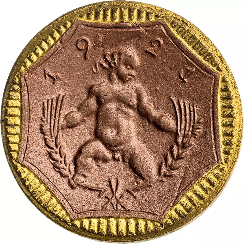 5 Mark Junge mit Ähren Freistaat Sachsen 1921