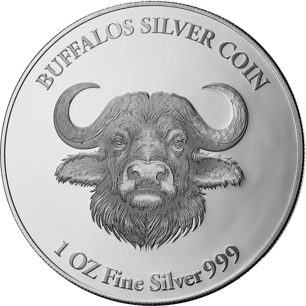 20 Dalasis Gambia Buffalos Silver Coin 2025
