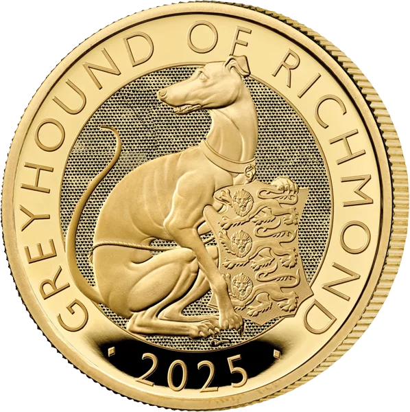 1 Unze Gold Großbritannien Tudor Beasts - The Greyhound of Richmond 2025