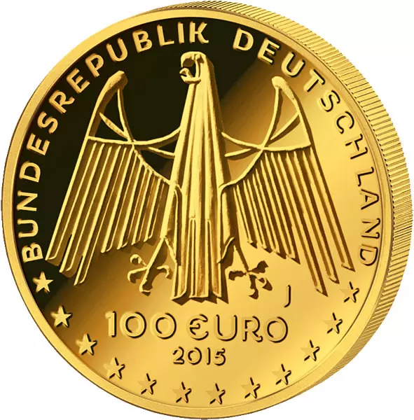 100 Euro BRD UNESCO-Weltkulturerbe Oberes Mittelrheintal 2015 Stempelglanz