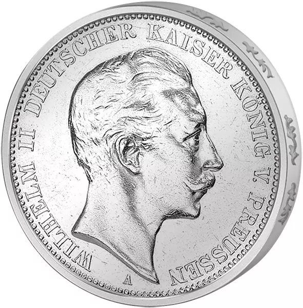 5 Mark Preußen Kaiser Wilhelm II. 1891-1908 5 Mark Preußen Kaiser Wilhelm II. 1891-1908