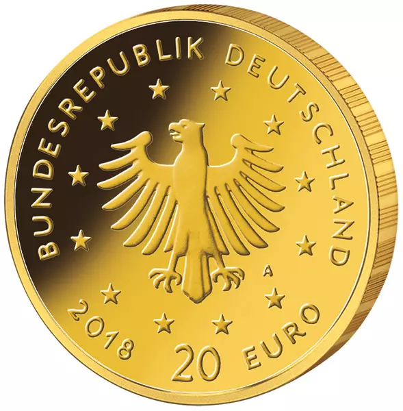 20 Euro BRD Heimische Vögel Uhu 2018 Stempelglanz