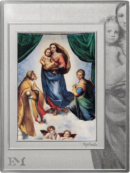 Silberbarren Ewige Meisterwerke - Sixtinische Madonna 2025