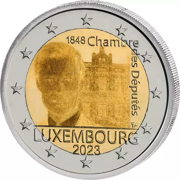 Euro-Kursmünzensatz Luxemburg "Stadt Wiltz" mit innovativer 2-Euro-Gedenkmünze